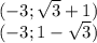 (-3;\sqrt{3}+1)\\&#10;(-3;1-\sqrt{3})