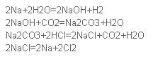 Напишите уравнения следующих превращений na=naoh= na2co3=nacl =na