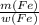 \frac{m(Fe)}{w(Fe)}