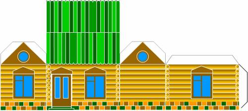 Технология 3 класс нужна картинка шаблона домика.