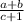 \frac{a+b}{c+1}