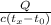 \frac{Q}{c( t_{x}- t_{0})}