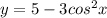 y=5-3cos^2x