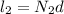 l_{2} = N_{2} d