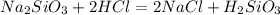 Na_2SiO_3+2HCl=2NaCl+H_2SiO_3