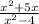 \frac{ x^{2}+5x}{ x^{2}-4}