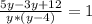 \frac{5y-3y+12}{y*(y-4)} =1