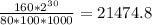 \frac{160*2^{30}}{80*100*1000}=21474.8