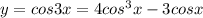 y=cos3x=4cos ^{3} x-3cosx