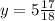 y=5 \frac{17}{18}