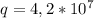 q=4,2*10^{7}