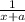 \frac{1}{x+a}