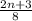 \frac{2n+3}{8}