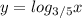 y=log_{3/5}x