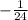 - \frac{1}{24}