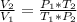 \frac{V_2}{V_1}=\frac{P_1*T_2}{T_1*P_2}