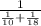 \frac{1}{ \frac{1}{10}+ \frac{1}{18}}