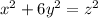 x^2+6y^2=z^2