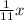 \frac{1}{11} x