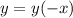 y=y(-x)