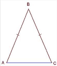 Как построить равнобедренный треугольник