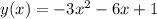 y(x)=-3x^2-6x+1