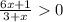 \frac{6 x+1}{3+x} 0