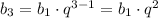 b_3=b_1\cdot q^{3-1}=b_1\cdot q^{2}