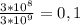 \frac{3*10^8}{3*10^9} =0,1