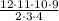 \frac{12\cdot11\cdot10\cdot9}{2\cdot3\cdot4}