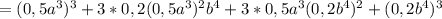 =(0,5 a^{3})^3+3*0,2(0,5a^{3})^2 b^{4}+3*0,5 a^{3} (0,2b^{4})^2+(0,2 b^{4})^3