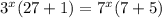 3^x(27+1)=7^x(7+5)