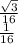 \frac{\sqrt{3}} {16} \\&#10; \frac{1}{16}