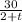 \frac{30}{2 + t}