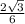 \frac{2 \sqrt{3} }{6}