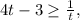 4t-3\ge\frac{1}{t},