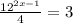 \frac{ 12^{2x-1} }{4}=3