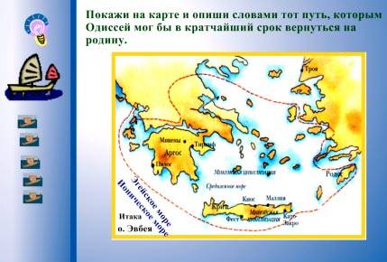 Краткий путь одиссея от трои в итаку