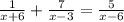 \frac{1}{x+6}+ \frac{7}{x-3} = \frac{5}{x-6}