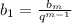 b_{1} = \frac{ b_{m} }{ q^{m-1} }