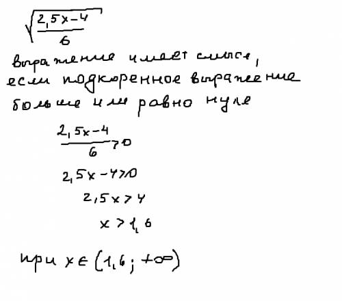 8-9 класс! при каких значениях неизвестного х имеет смысл выражение: