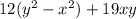 12(y^2-x^2)+19xy