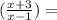 (\frac{x+3}{x-1}) =