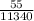 \frac{55}{11340}