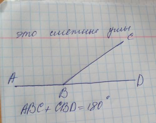 Сумма смежных углов равна 90 градусов