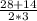 \frac{28+14}{2*3}