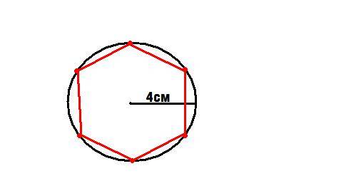 Начерти окружность радиусом 4 см раздели её точками на 6 равных частей как называется построенный мн