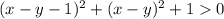 (x-y-1)^2+(x-y)^2+10