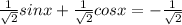 \frac{1}{\sqrt{2}}sin x+\frac{1}{\sqrt{2}}cos x=-\frac{1}{\sqrt{2}}