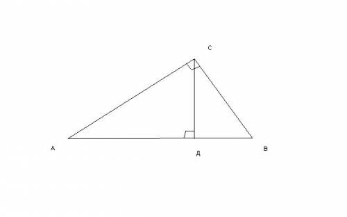 @[email protected]буду , . в треугольнике авс угол с =90°, сд - высота, угол а=альфа, ав=к.найти дли